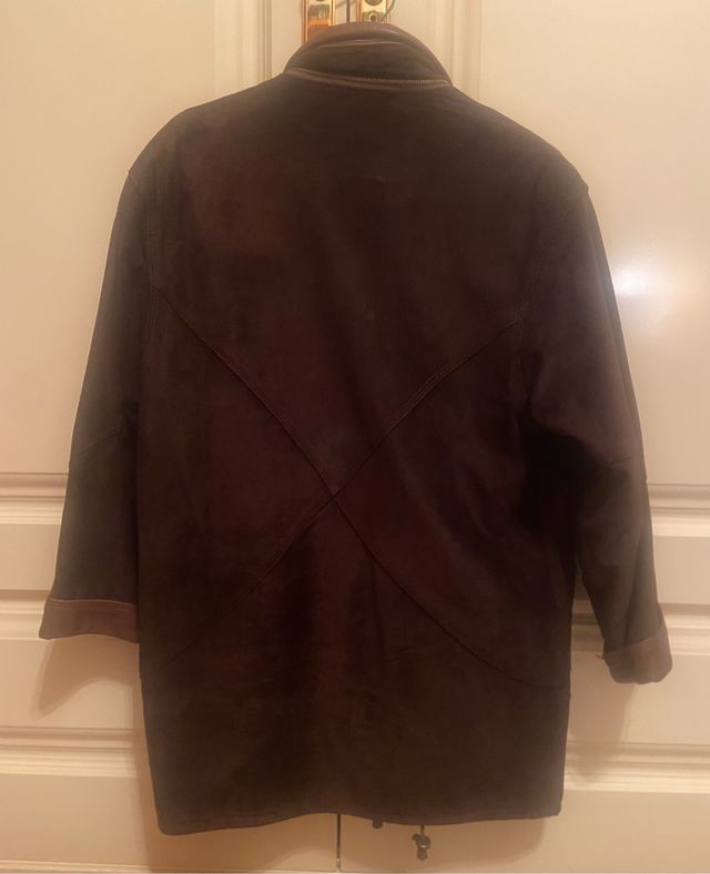 Chaqueta piel marron