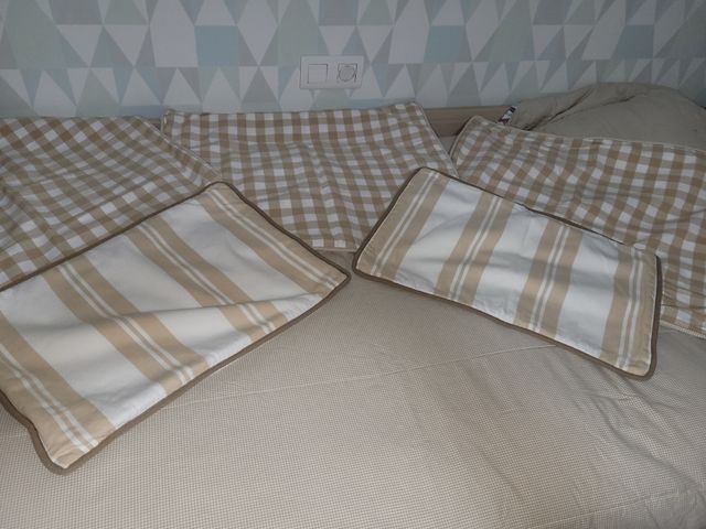 edredon + funda de cojines + stock