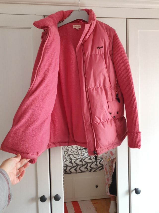 Anorak-chaqueta plumón-punto forrada