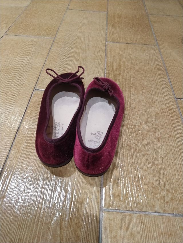Bailarinas Terciopelo Burdeos