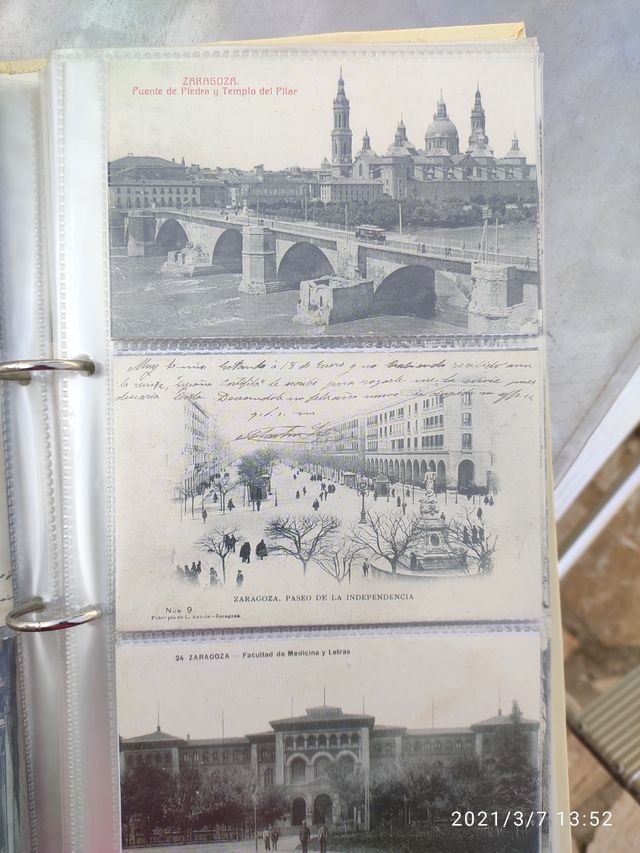 144 Postales Antiguas Zaragoza
