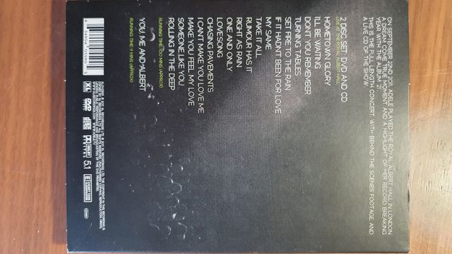ADELE Live at the Royal Albert Hall DVD Y CD