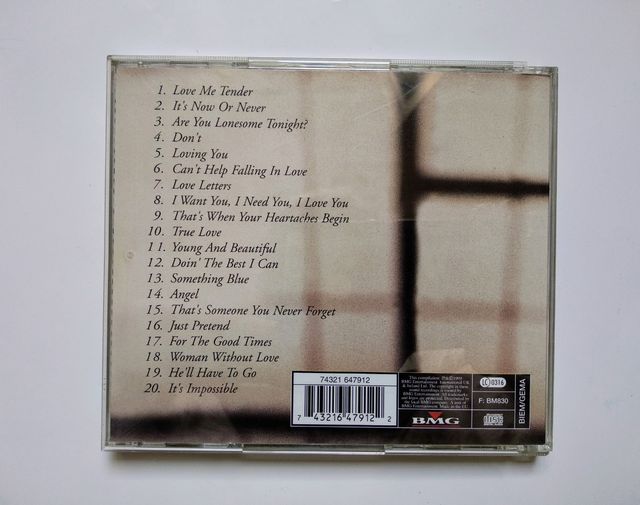 ELVIS PRESLEY - 'Love Songs' CD (1999)