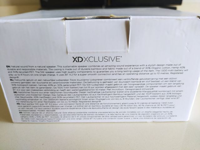 Altavoz inalámbrico sostenible