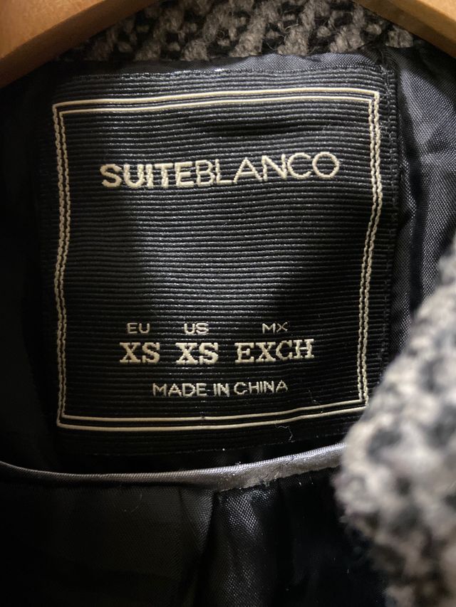 Abrigo gris jaspeado