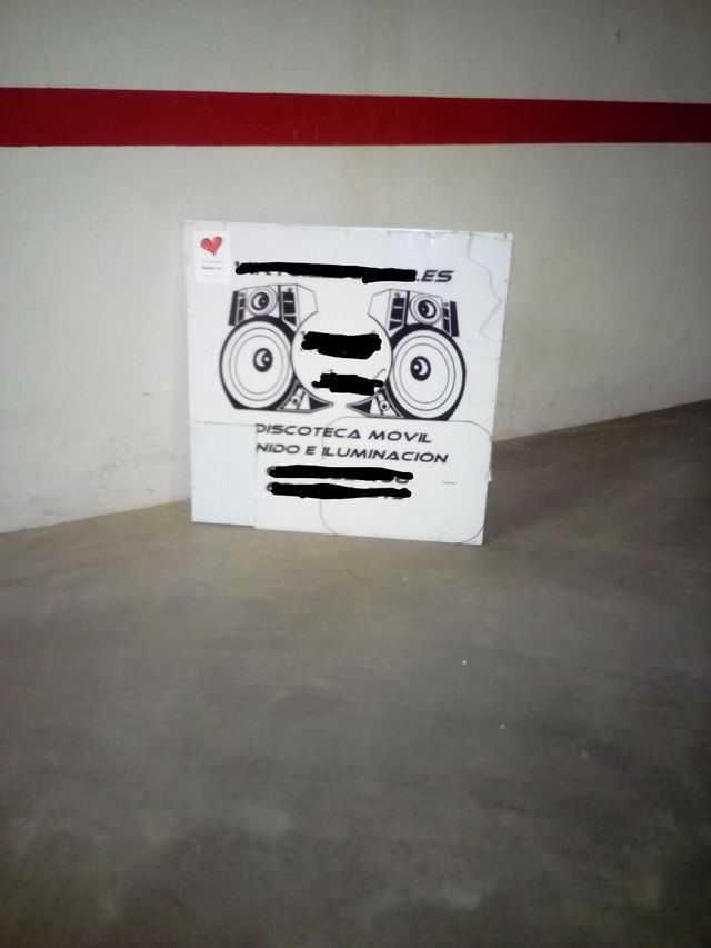 CABINA DJ - panel frontal, 2 paneles blancos