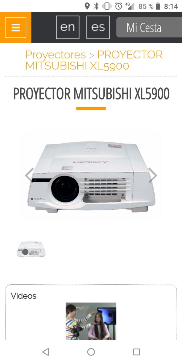 video proyector profesional