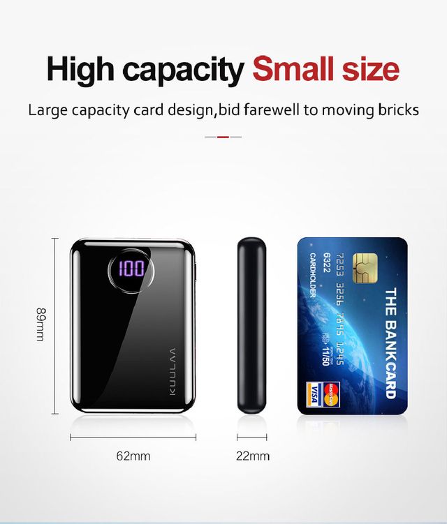 Power Bank Blanca  10.000 mAh