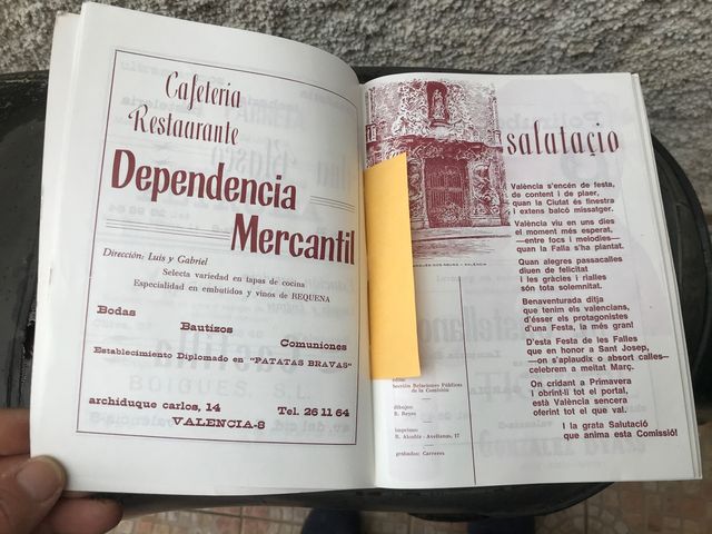 LIBRETA DE LA FALLA 1971