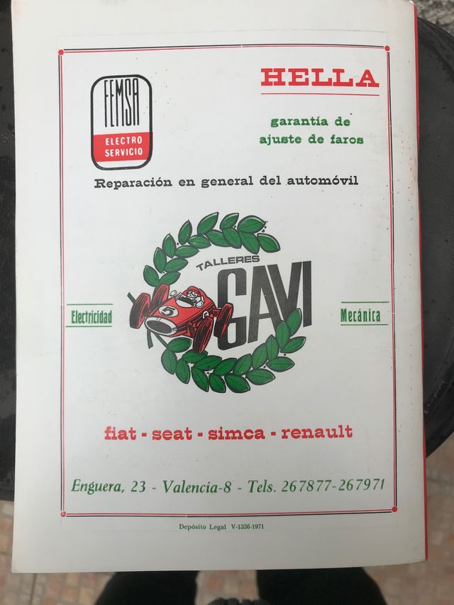 LIBRETA DE LA FALLA 1971