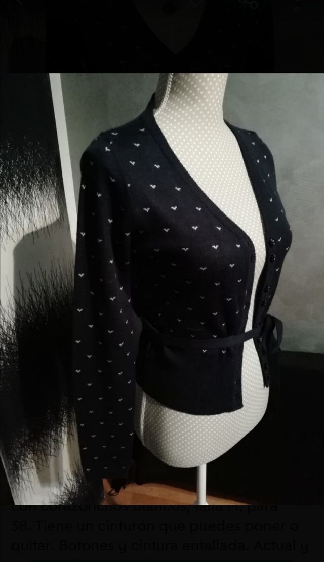 Chaqueta punto marino S-M