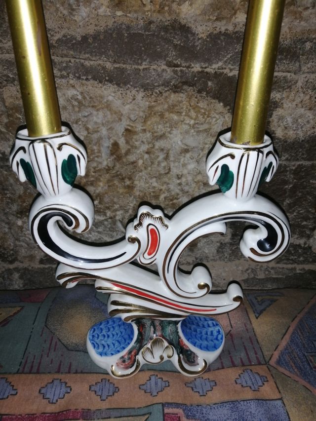 CANDELABRO PORCELANA