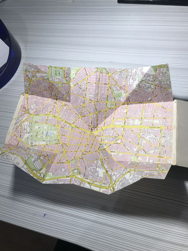 Mapa Madrid Ministerio Del interior 1987