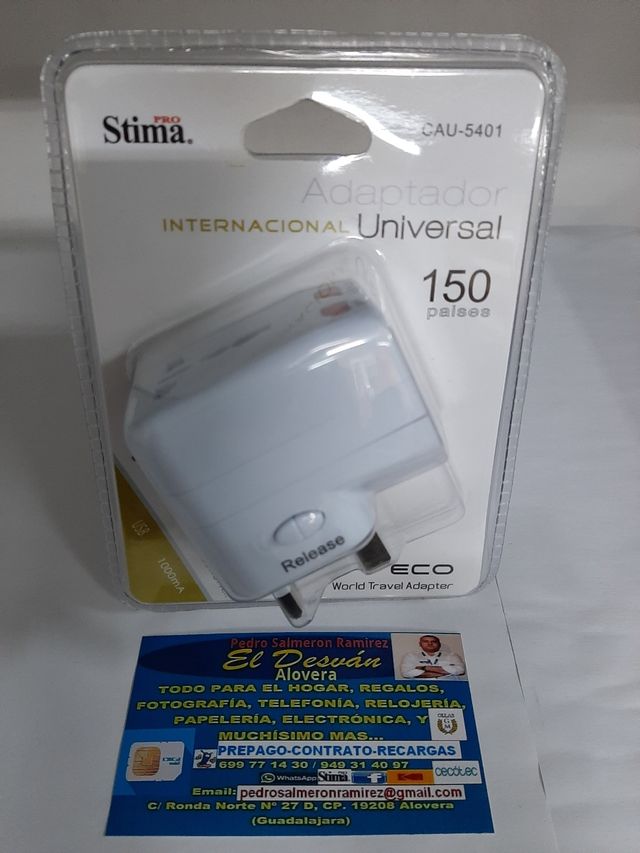 ADAPTADOR INTERNACIONAL UNIVERSAL 150 PAISES