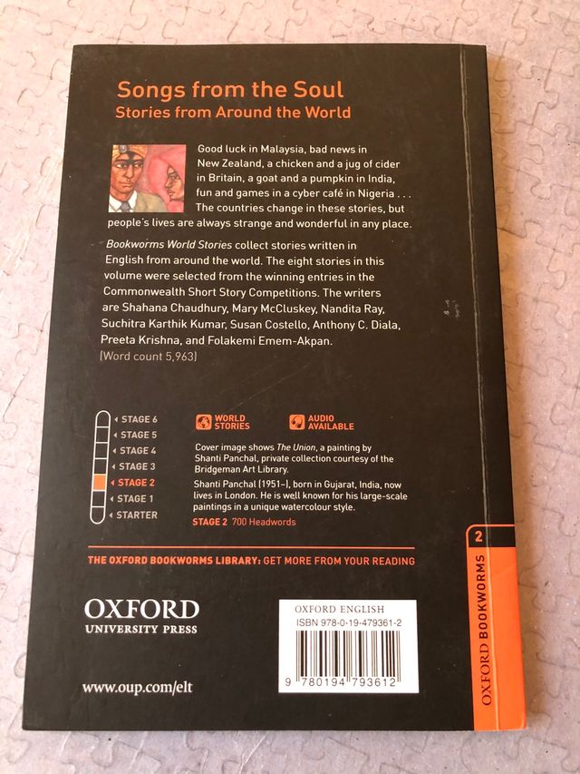 Libro en inglés Songs from the soul