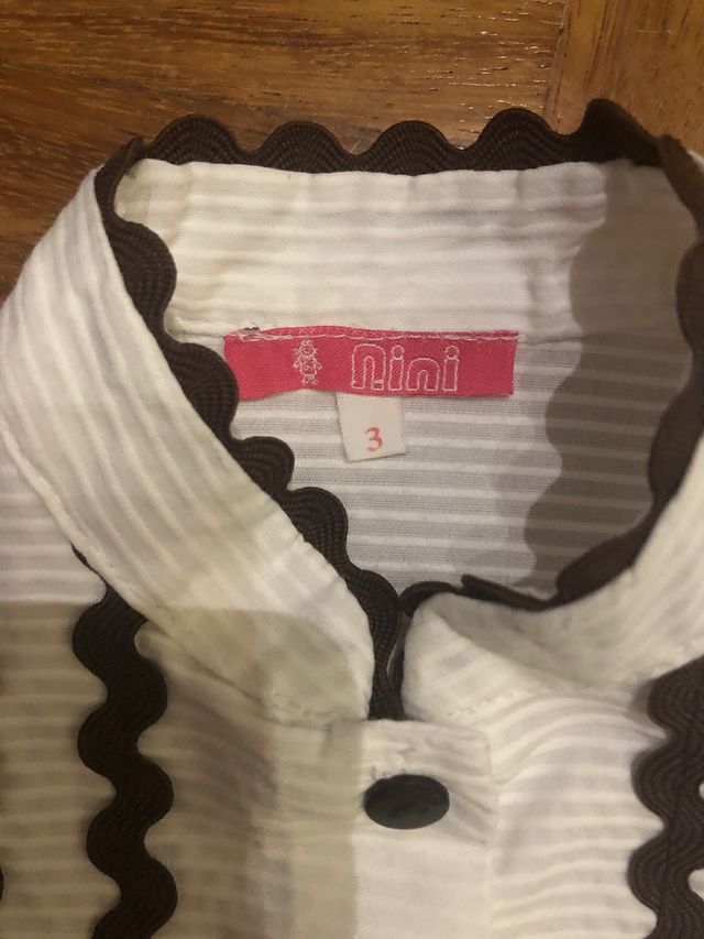 CONJUNTO NIÑA NINI TALLA 3 BLUSA Y PANTALON CORTO