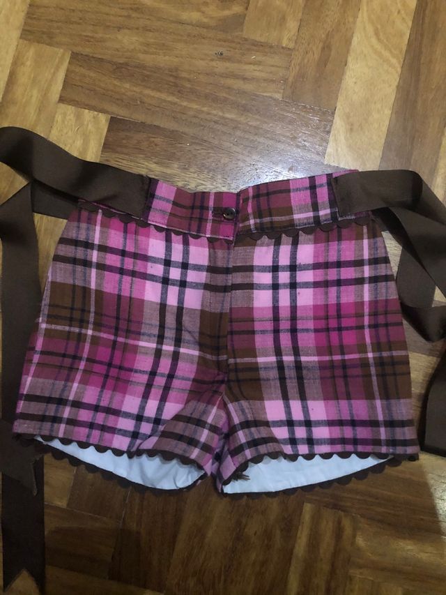 CONJUNTO NIÑA NINI TALLA 3 BLUSA Y PANTALON CORTO