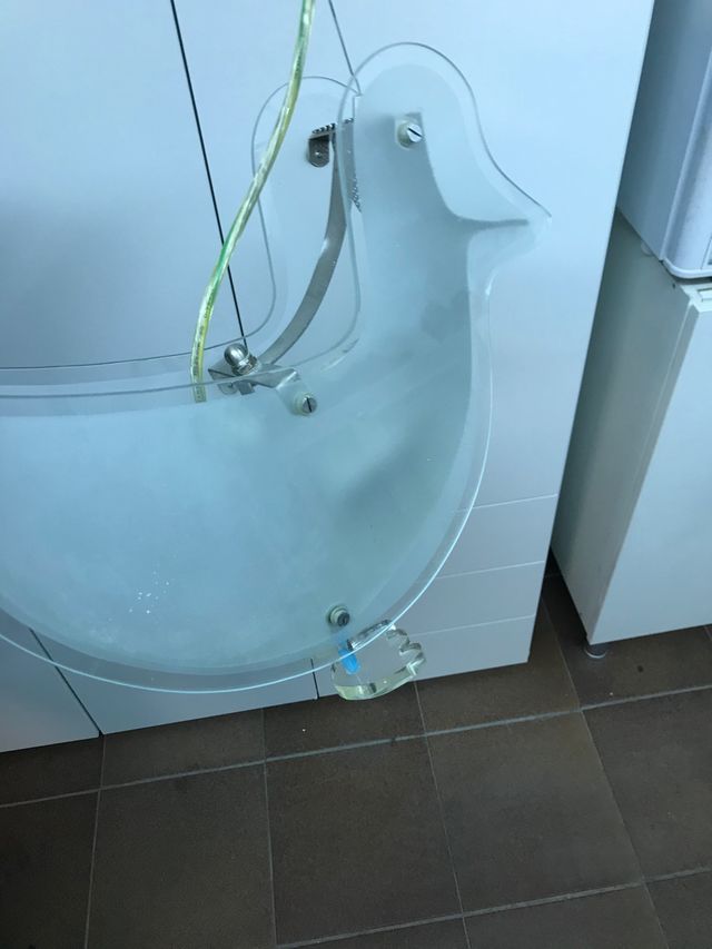 Lámpara techo cristal y metal