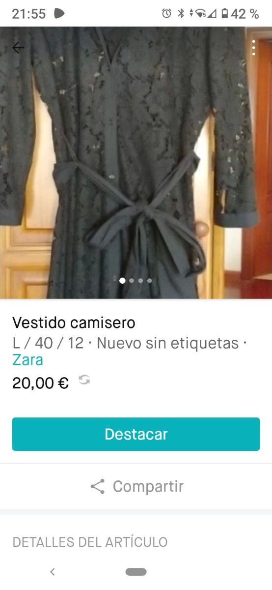 vestido zara