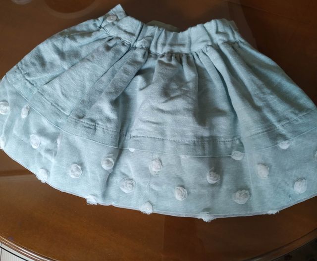 conjunto de falda y blusa miranda 4 años