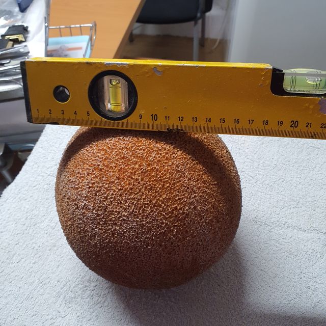 bolas- 2 unidades- para limpieza tuberia  hormigón