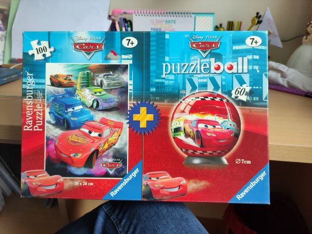 Puzzles rayo McQueen. 100 y 60 piezas. uno 3D