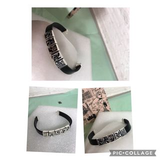 PULSERA PLATA/CUERO de TOUS NUEVA