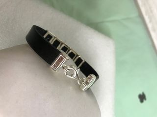 PULSERA PLATA/CUERO de TOUS NUEVA