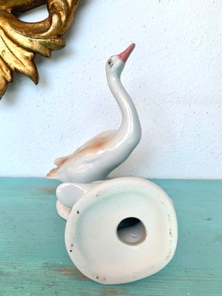 Pareja de aves vintage de cerámica