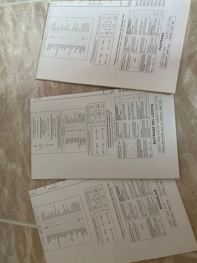 Mapas cartográficos del Ejército Escala 1:50.000