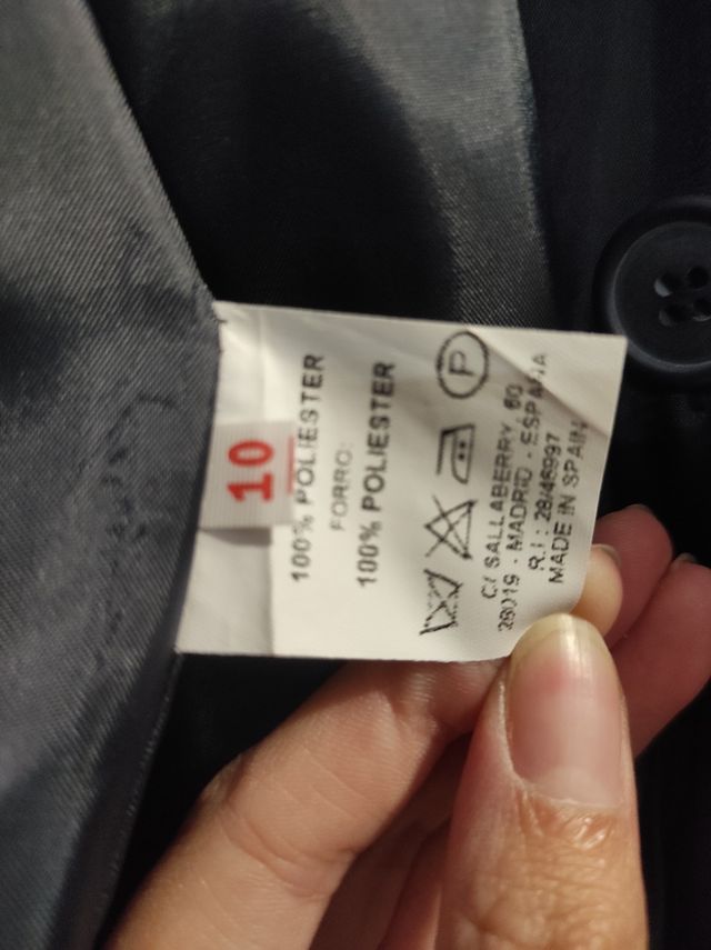 Chaqueta comunión azul marino