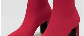 Botines rojos Stradivarius sport heel talla 39 de segunda mano por 23 EUR  en Verín en WALLAPOP