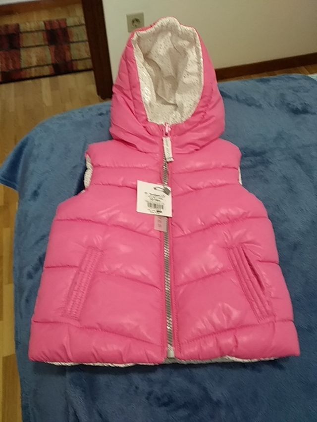 chaleco reversible talla 12/18meses