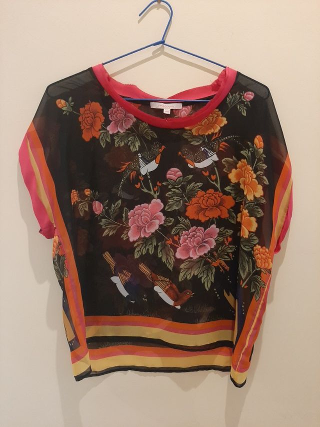 Blusa a manica corta