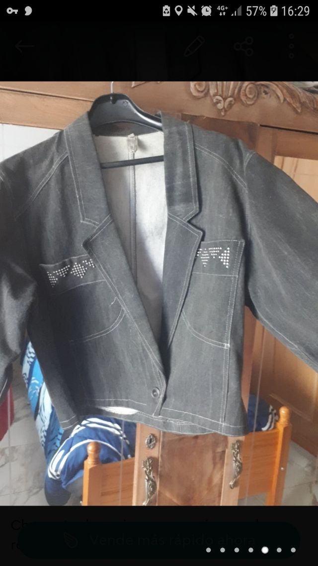 Cazadora vaquera vintage 100% algodón