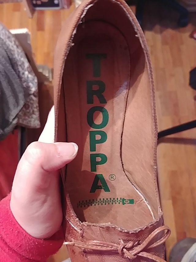 zapatos de cuero vintage. T.37. Troppa.