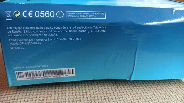 Router ADSL inalámbrico Movistar