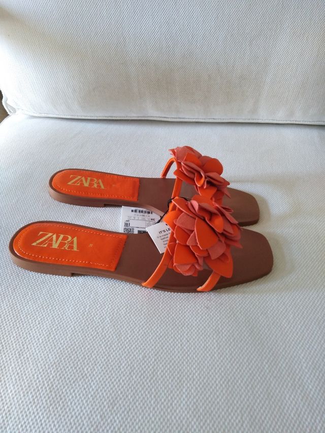 sandalias Zara piel