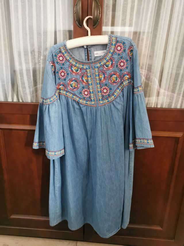 Vestido vaquero Zara niña. 11-12 años