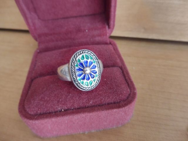Anillo Plata y Esmalte