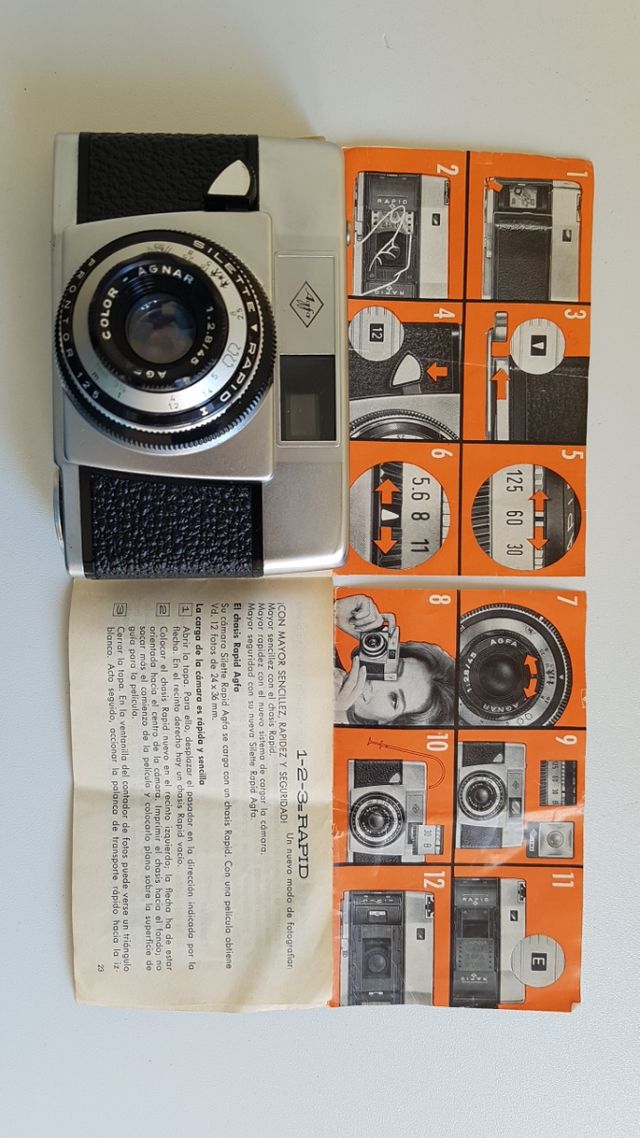 Agfa Silette Rapid I (1965) + funda + manual