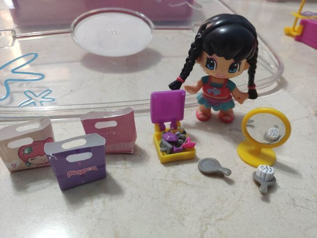 maletín coleccionista pinypon y figuras