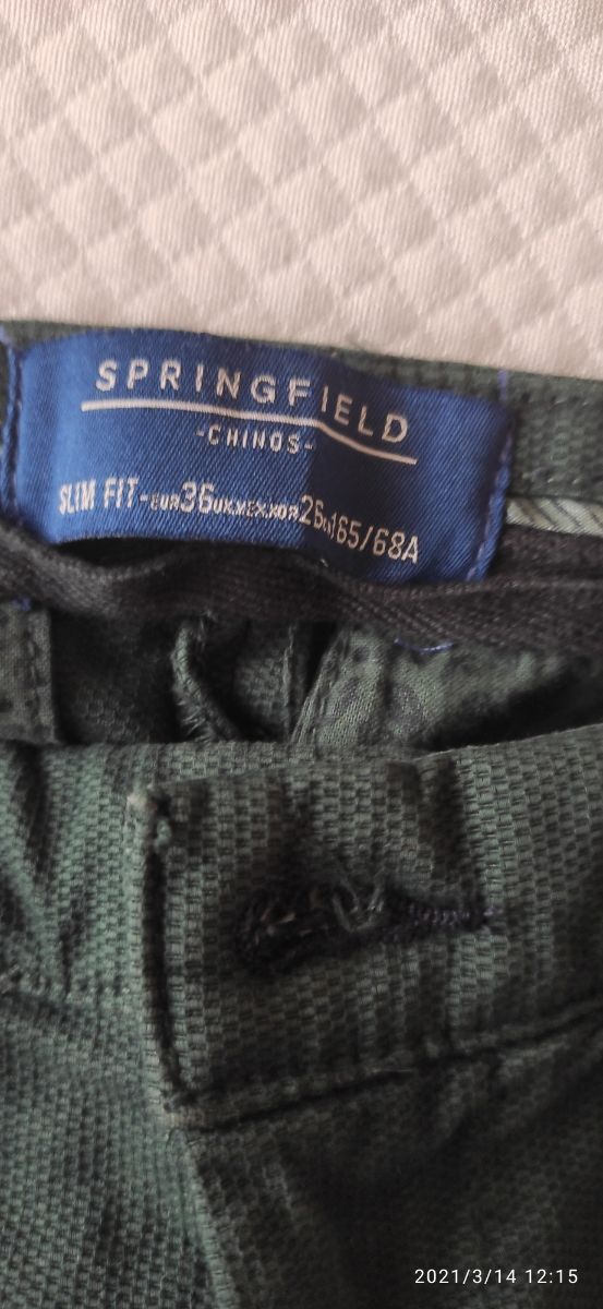 chino Springfield tejido relieve