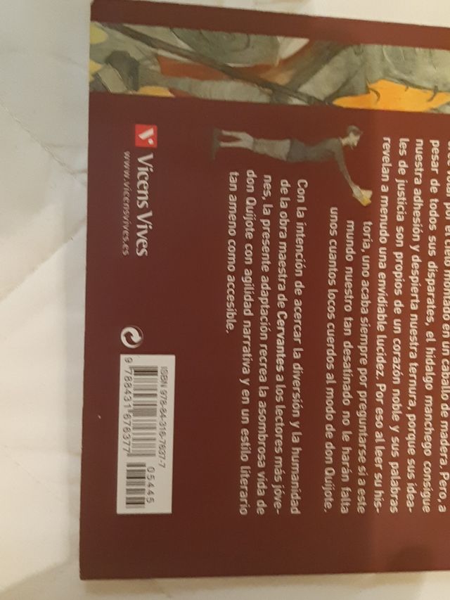 Adaptación del libro "Don Quijote"
