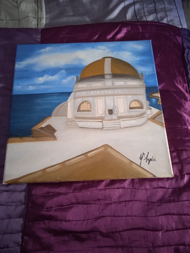 Dipinto ad olio della cupola della Cattedrale di Cadice