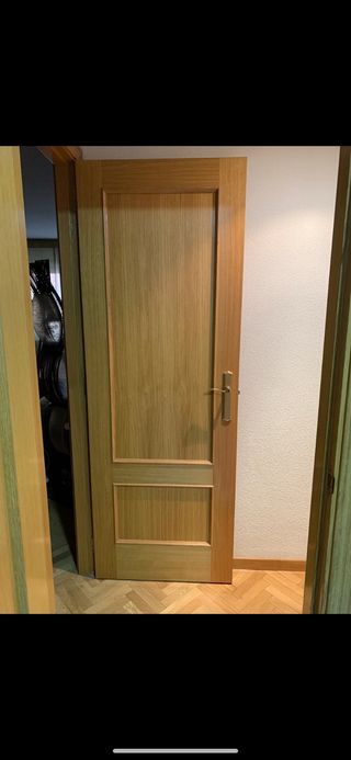 Puertas madera roble de segunda mano por 20 € en Fuenlabrada en WALLAPOP