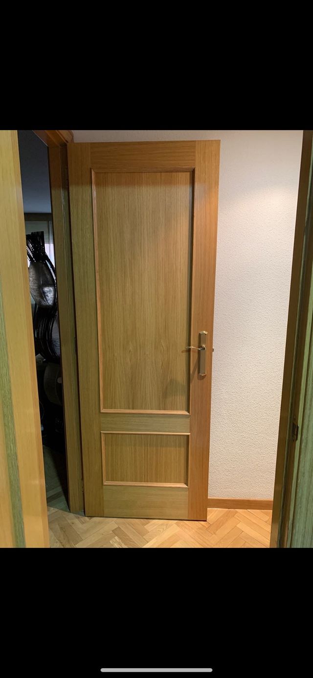 Puertas madera roble de segunda mano por 20 € en Fuenlabrada en WALLAPOP