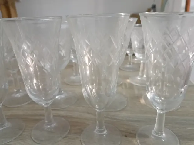 cristaleria años 50. La docena completa