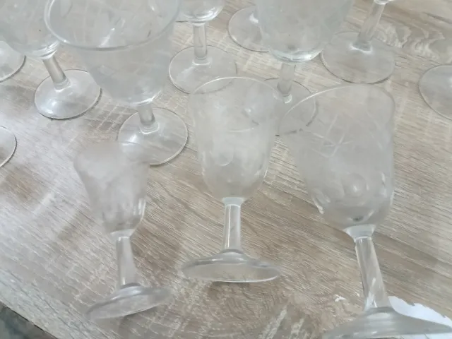 cristaleria años 50. La docena completa