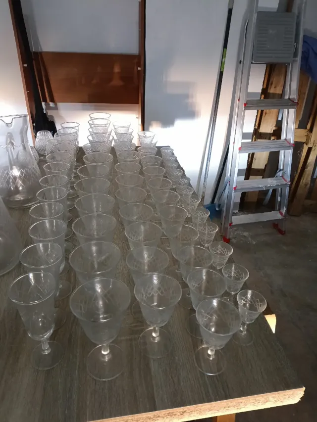 cristaleria años 50. La docena completa